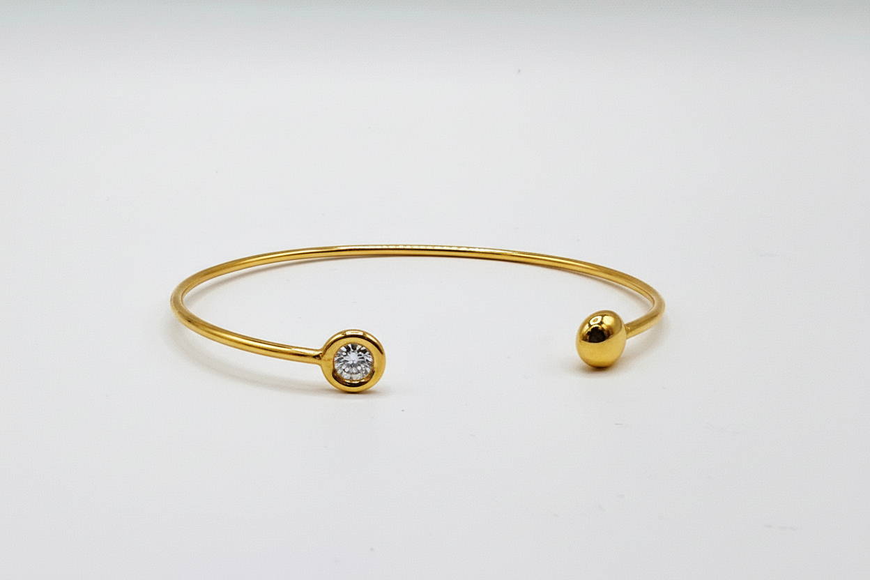 Armspange Sputnik in Gelbgold