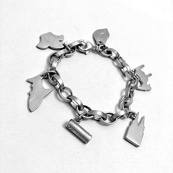 Kölle fürs Handgelenk – Armband aus Silber mit handgesägten Köln-Symbolen. Statement, Stadtliebe, Stil